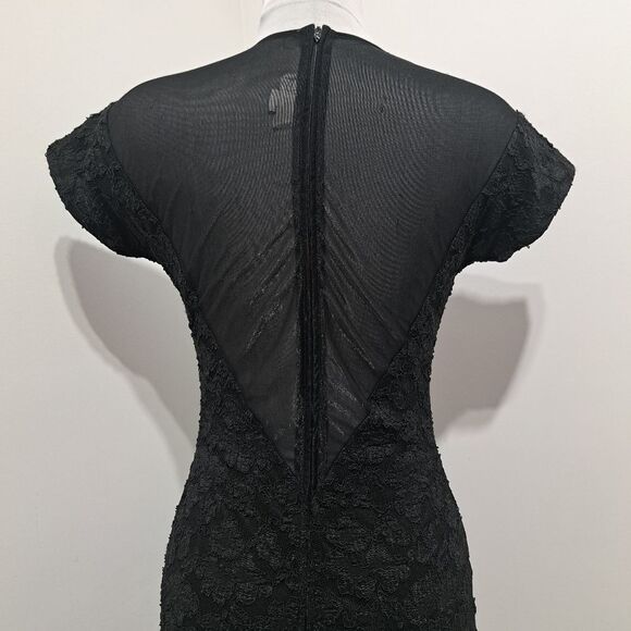 Vintage Frederick's Of Hollywood Gothic Illusion Sweetheart Neckline Y2K  Sz 7/8 - Picture 9 of 14